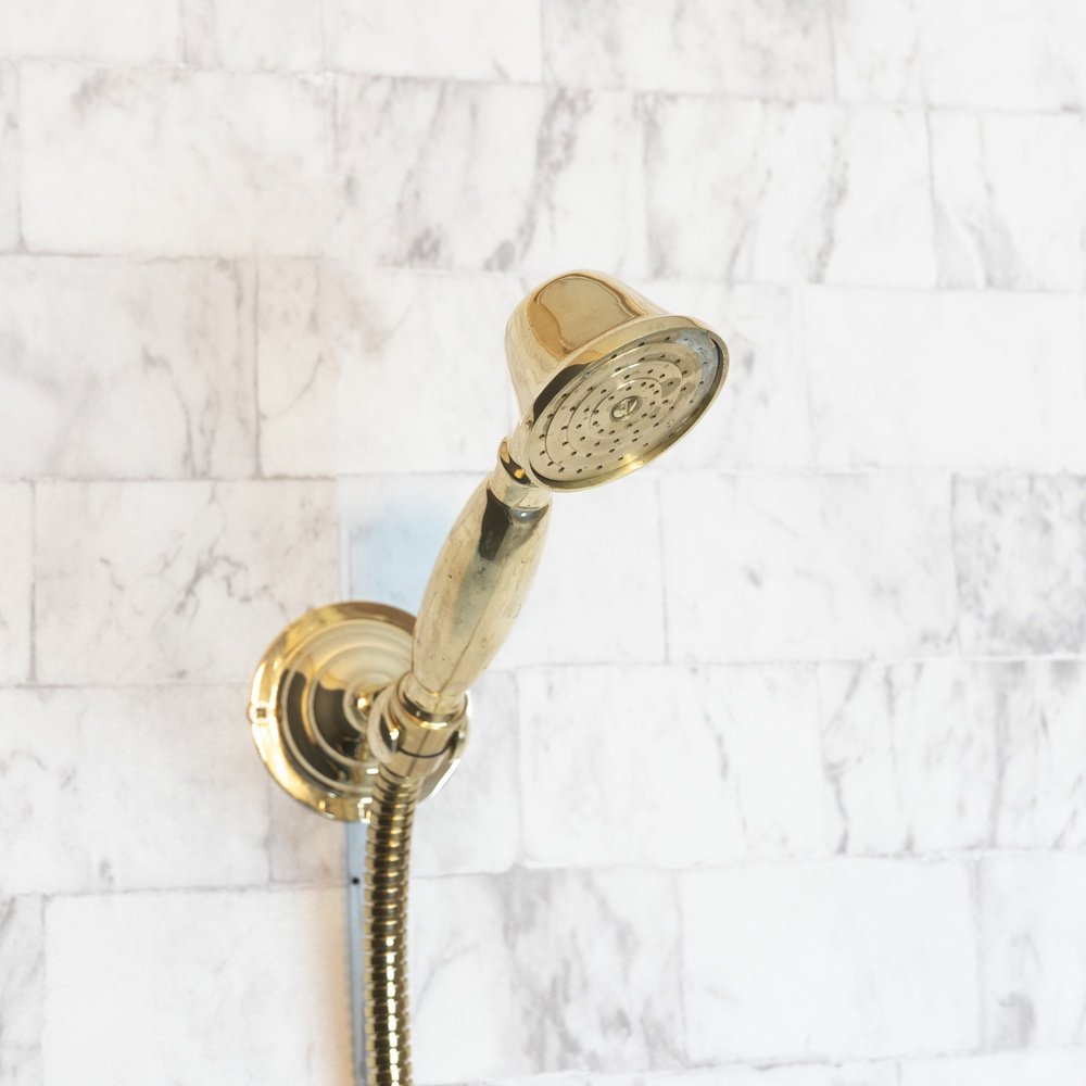 Solid Brass Shower System With Handheld Shower - Brassna