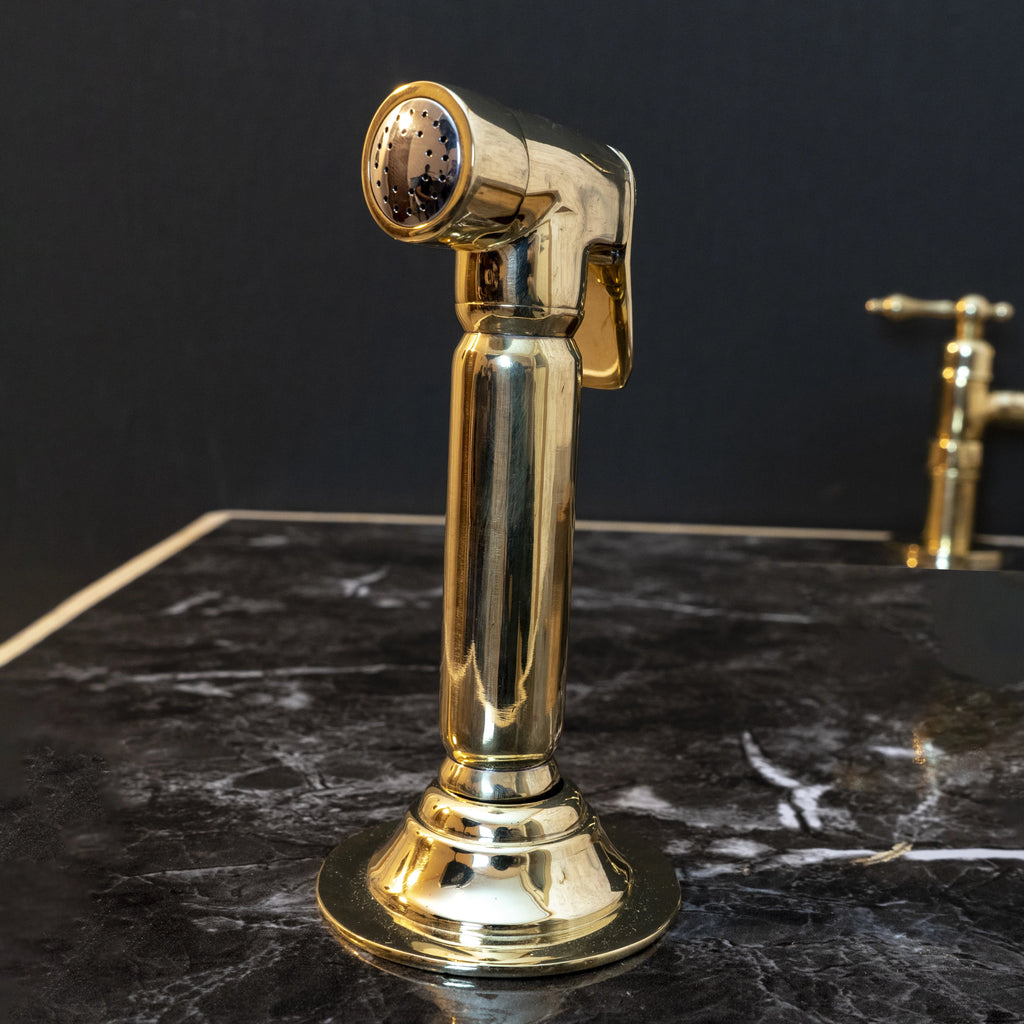 Does anyone have recommendations for unlacquered brass kitchen faucets? :  r/centuryhomes